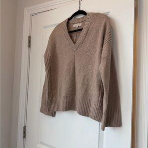 LOFT V-Neck Knit Pullover Sweater